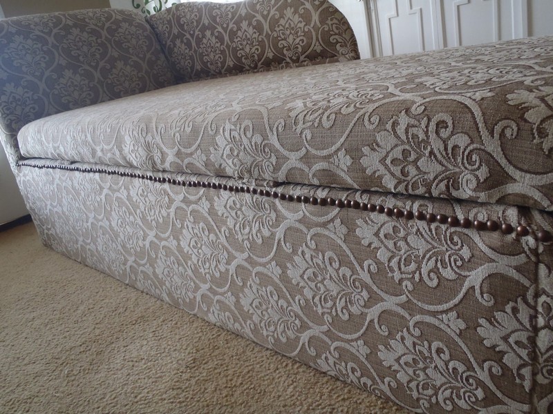 DIY Chaise Lounge with Storage - Adding optional decorative