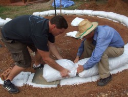 DIY Earthbag Round HousBe - Building the Foundation