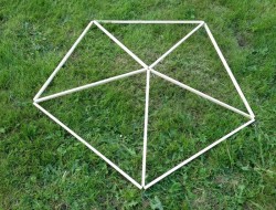DIY Geodesic Dome Greenhouse - Assembling the Sticks