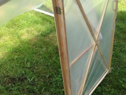 DIY Geodesic Dome Greenhouse - Outer frames of windows