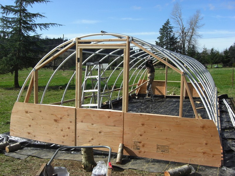 DIY Hoop Greenhouse - Build end walls