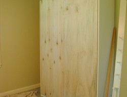 DIY Murphy Bed - Attached the bed frame