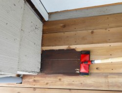 DIY Platform Deck - Staining