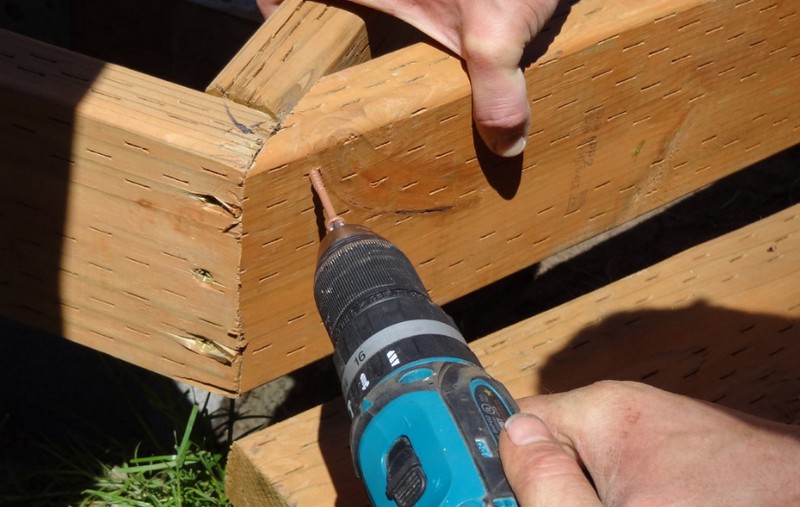 DIY Platform Deck - Angle of the deck