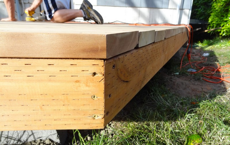 DIY Platform Deck -  Trim with a circular saw