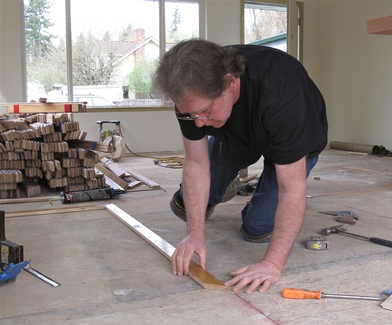 DIY Reclaimed Wood Flooring - Measurement