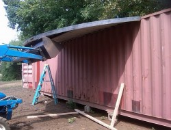 DIY Shipping Container Home - Building process