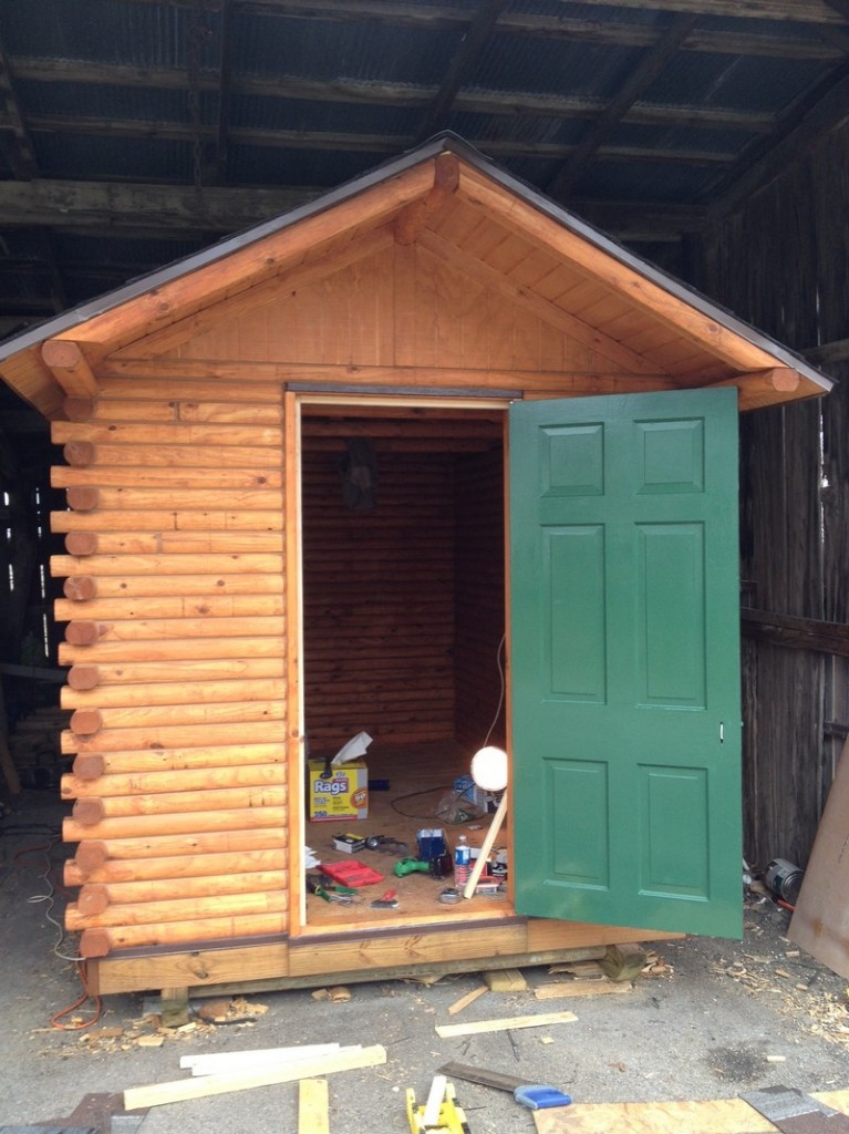 DIY Tiny Cabin - Cabin Door Hung