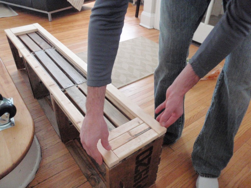 DIY Vintage Crate Shelving Unit - Base for the unit