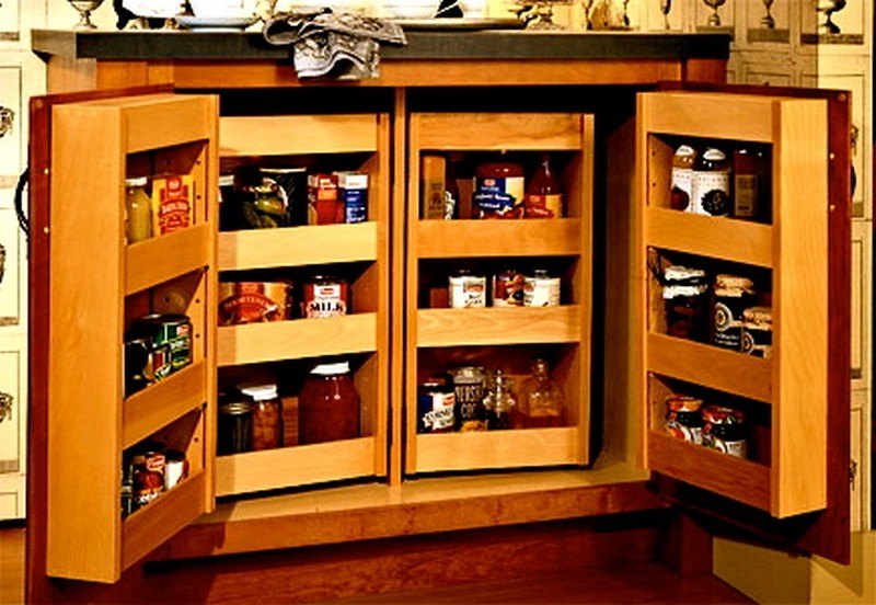 Pantry Cabinet Ideas - Double Pantry