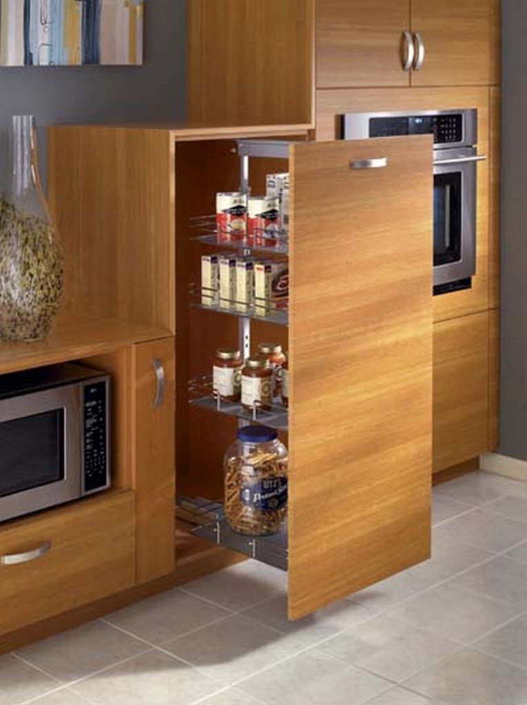 Pantry Cabinet Ideas - Pull out pantry
