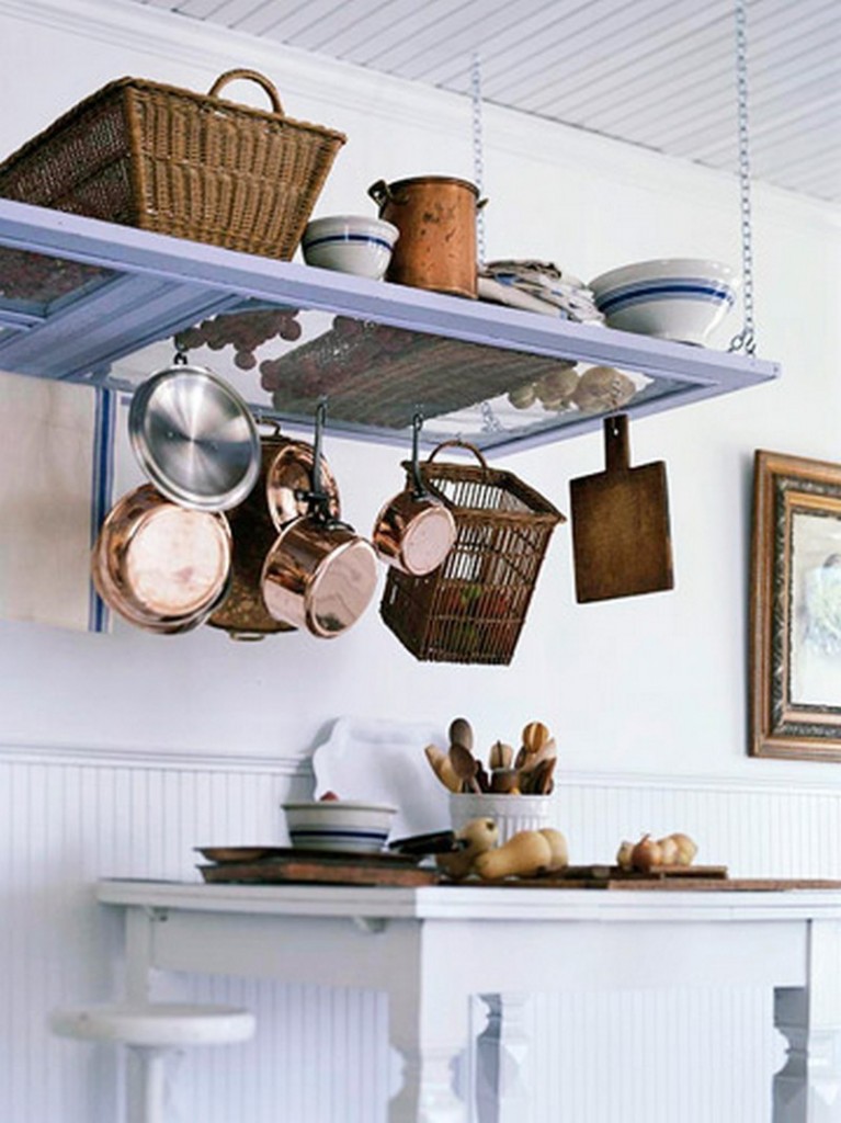 Repurposed Door - Pots Hanger