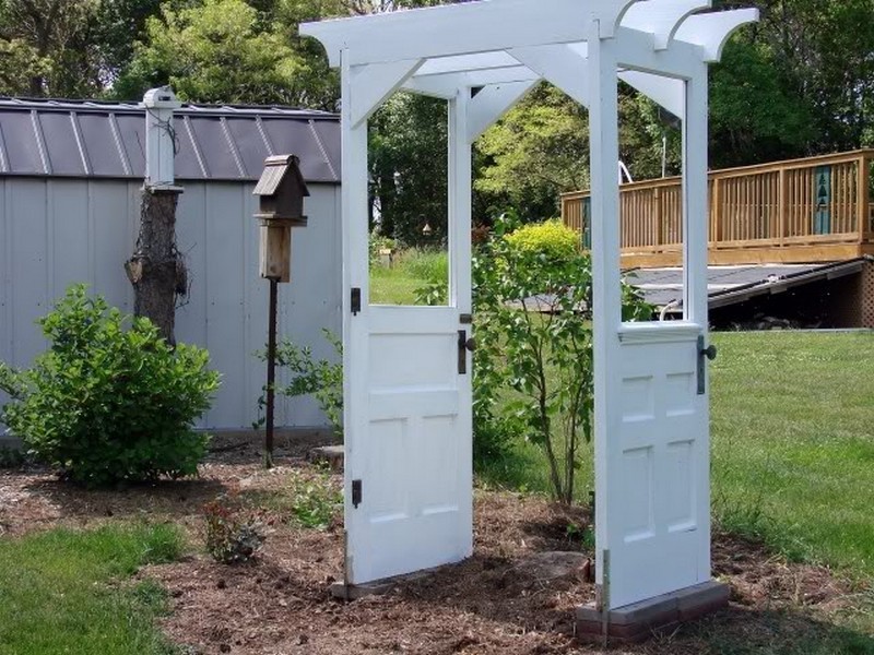 Repurposed Door Arbor