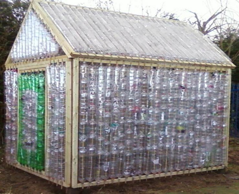 Repurposed Plastic Bottle Greenhouses