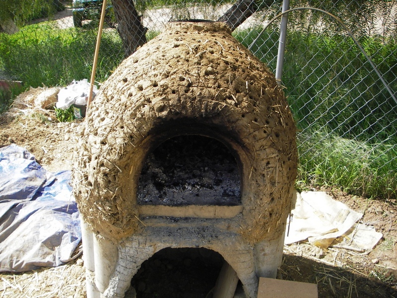 DIY Cob Oven - Rough shape with holes