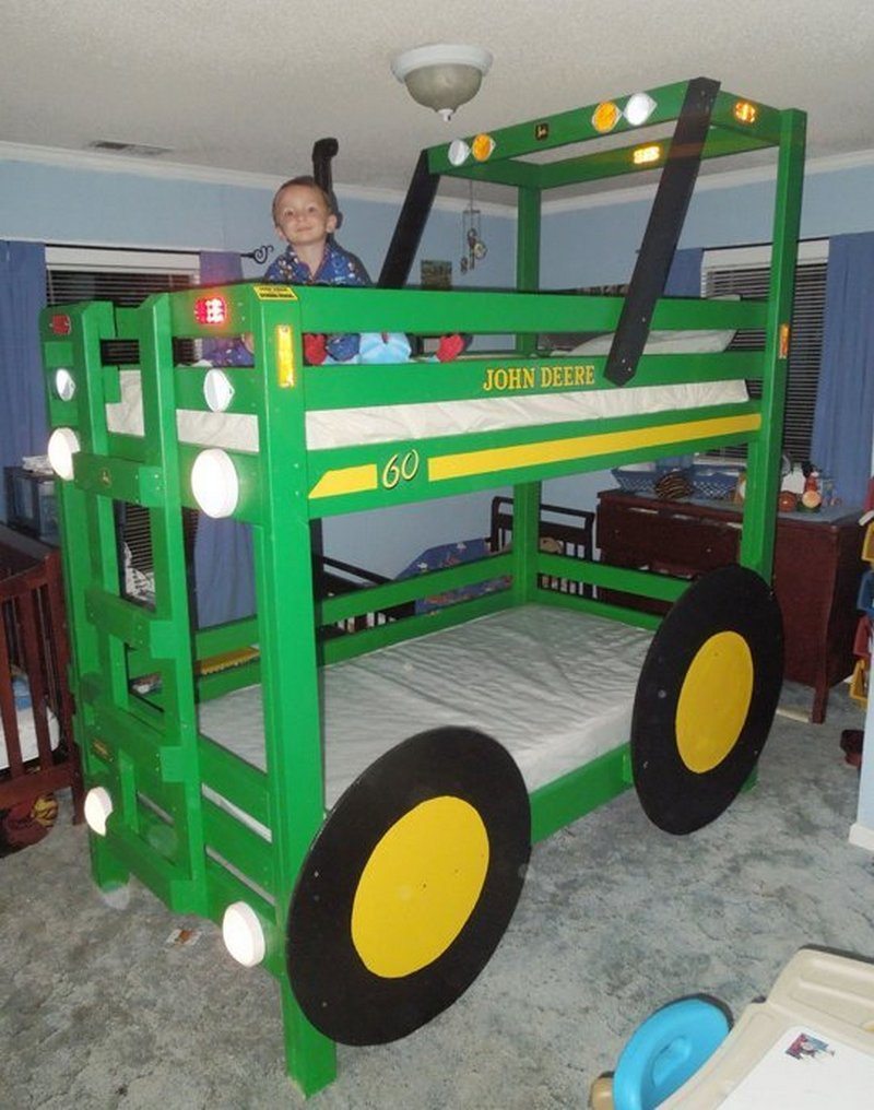 Build your kids a tractor bunk bed - The Owner-Builder Network