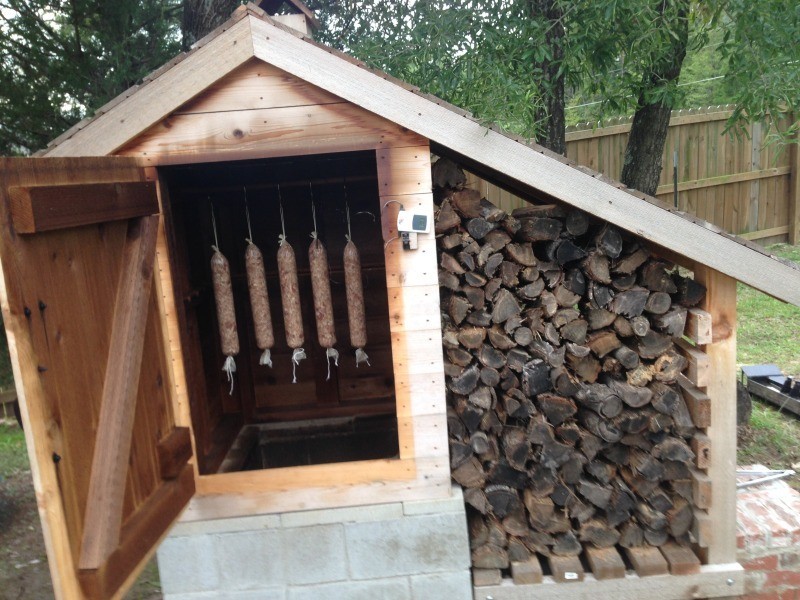 1. Homemade Cedar Smokehouse - The Owner Builder Network