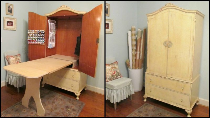 Armoire Sewing Cabinet - Cottage Hill