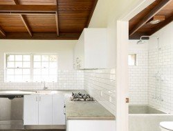 Stone House kitchen - guest bath