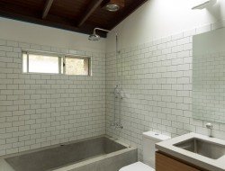 Stone House kitchen - main bath