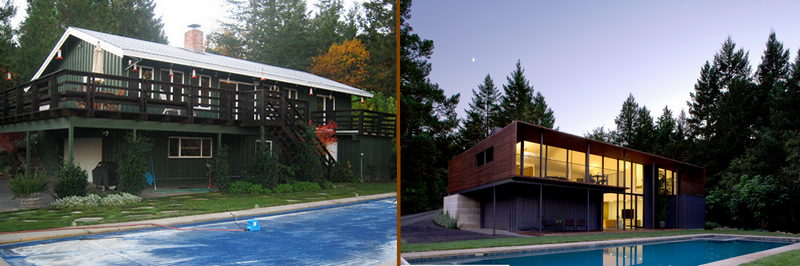 No prizes for guessing the 'after' in this home!