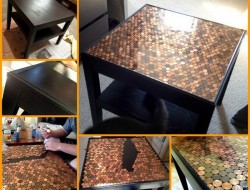 DIY Penny Top Coffee Table - The Owner-Builder Network