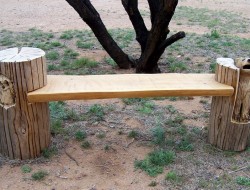 Western Red Cedar Bench - Terry's Carvings