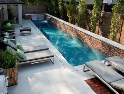 Small Backyard With A Modern Swimming Pool - Simple Form