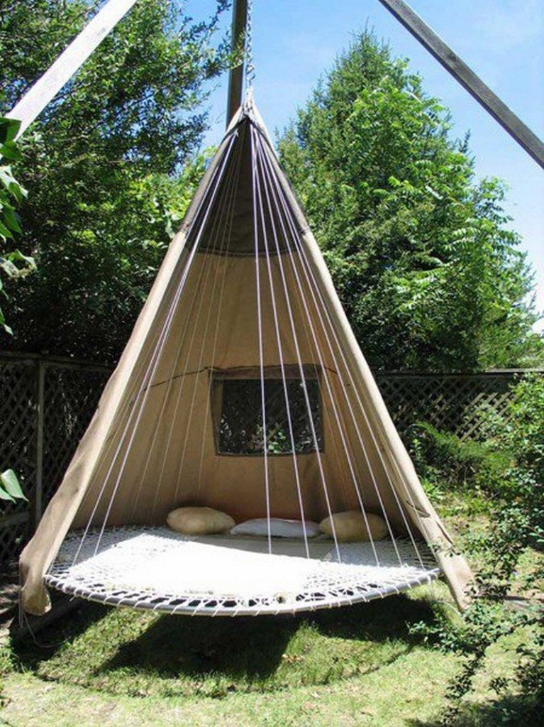 Trampoline Swing Bed - treehugger