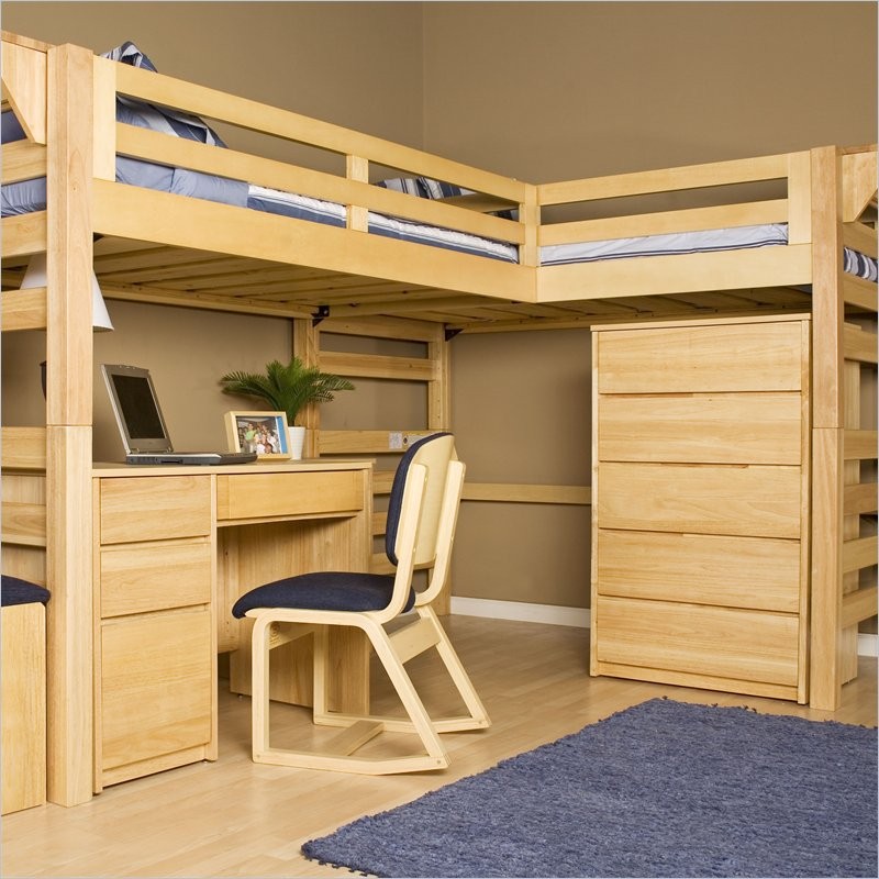 Bunk Beds with Desk Plans - West and Clear