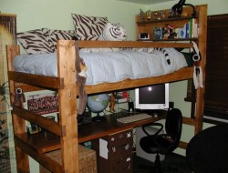 How to Build a Loft Bed With a Desk - eHow
