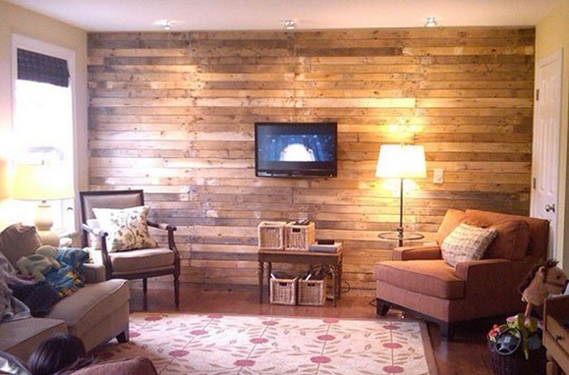DIY Scrap Wood Pallet Wall - Apartment Therapy