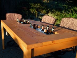 DIY Patio Table with Built-in Beer/Wine Coolers - The Owner-Builder Network