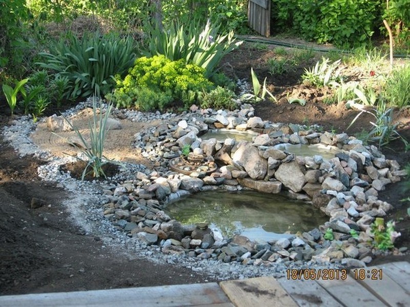 DIY Recycled Tires Pond - The Owner-Builder Network