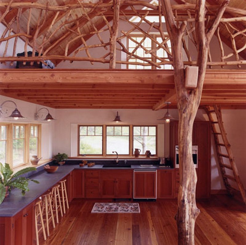 Rustic cabin by Joan Heaton Architects