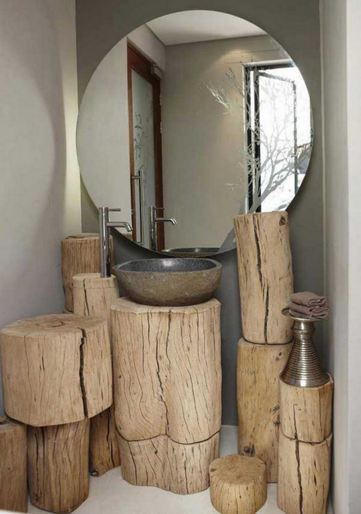 Or as a log bathroom to impress yourself every time you clean your teeth!