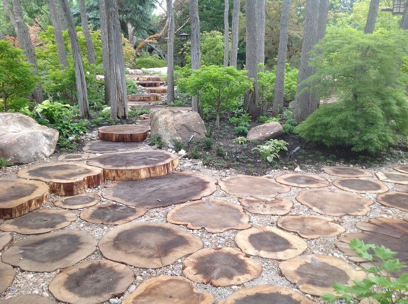 As does this log paving by Pendleton Design Management