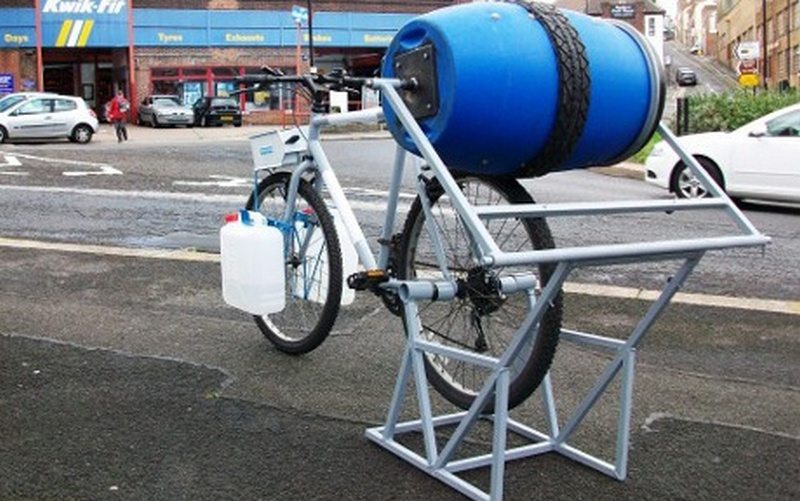 Bicycle Powered Washing Machine