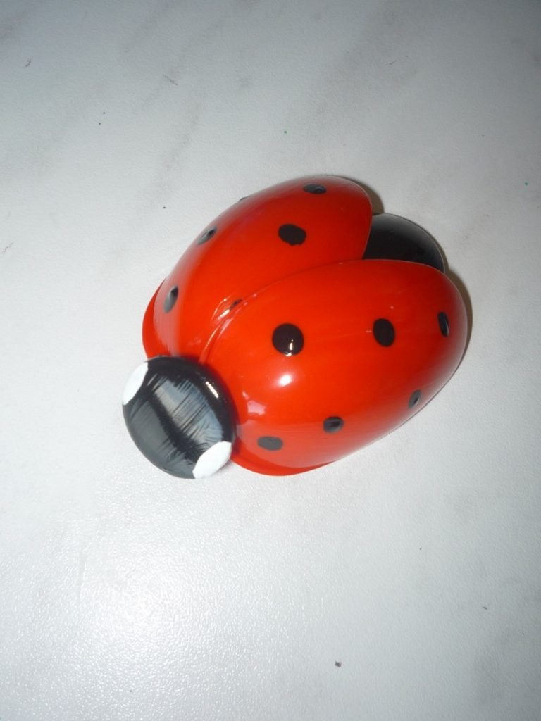 Garden Ladybug Made From Plastic Spoons