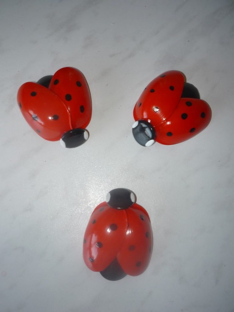 Garden Ladybug Made From Plastic Spoons
