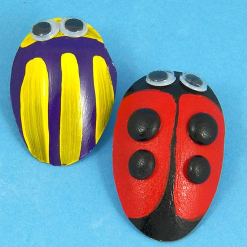 Garden Ladybug Made From Plastic Spoons