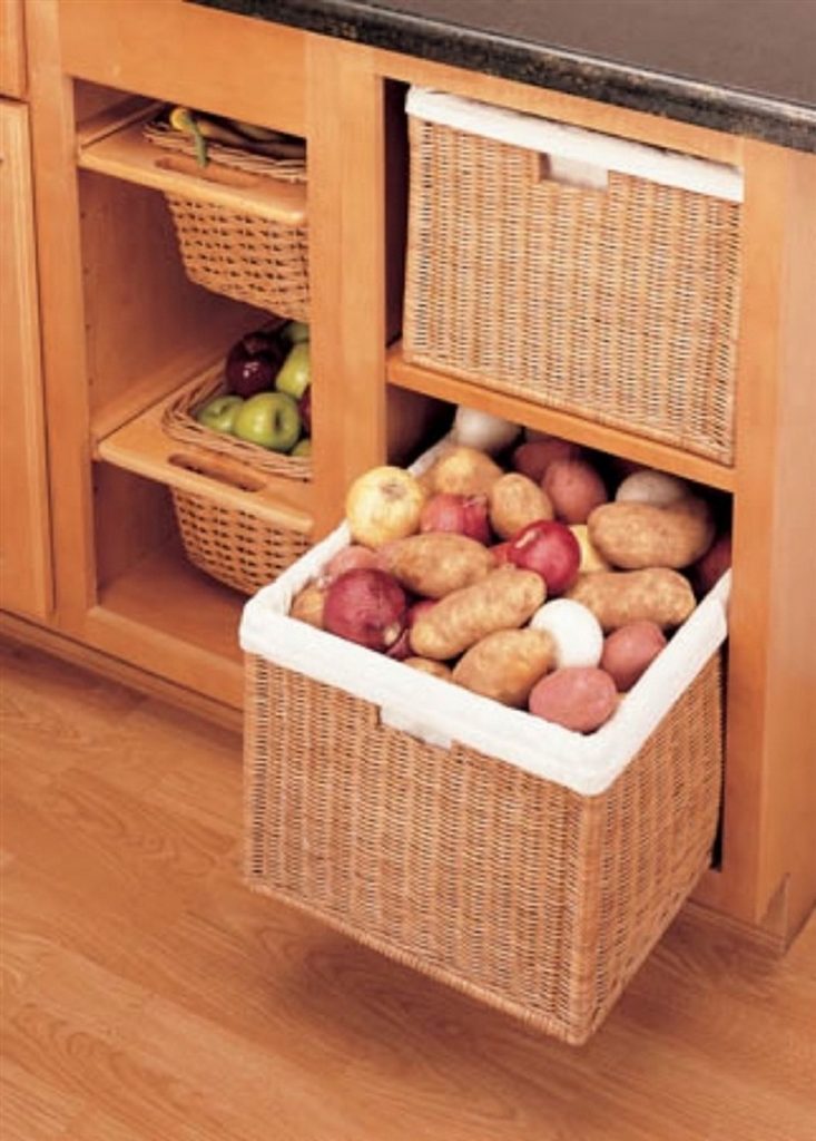 Open Weave Baskets On Drawers