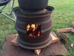 Recycled Rim Bbq Fire Pit The Owner Builder Network