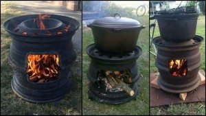 Inexpensive Rim BBQ Fire Pit - The Owner-Builder Network