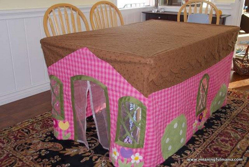 Table Cloth Fort and Tea Party