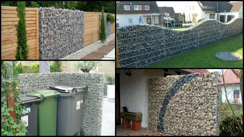 Gabion väggar