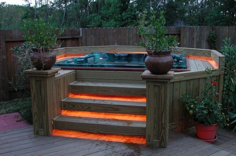 Tub Backyard Hot Inflatable Small Ideas