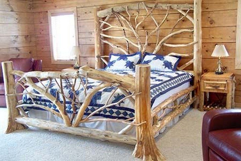 Warm Inviting Log Beds