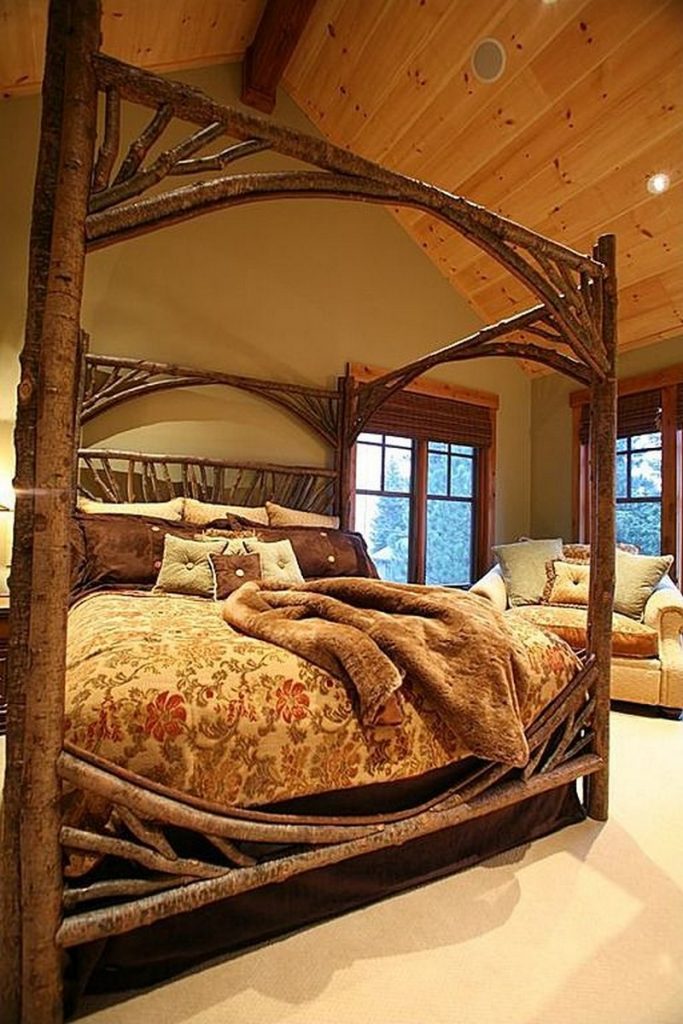 Warm and inviting rustic log beds – The Owner-Builder Network