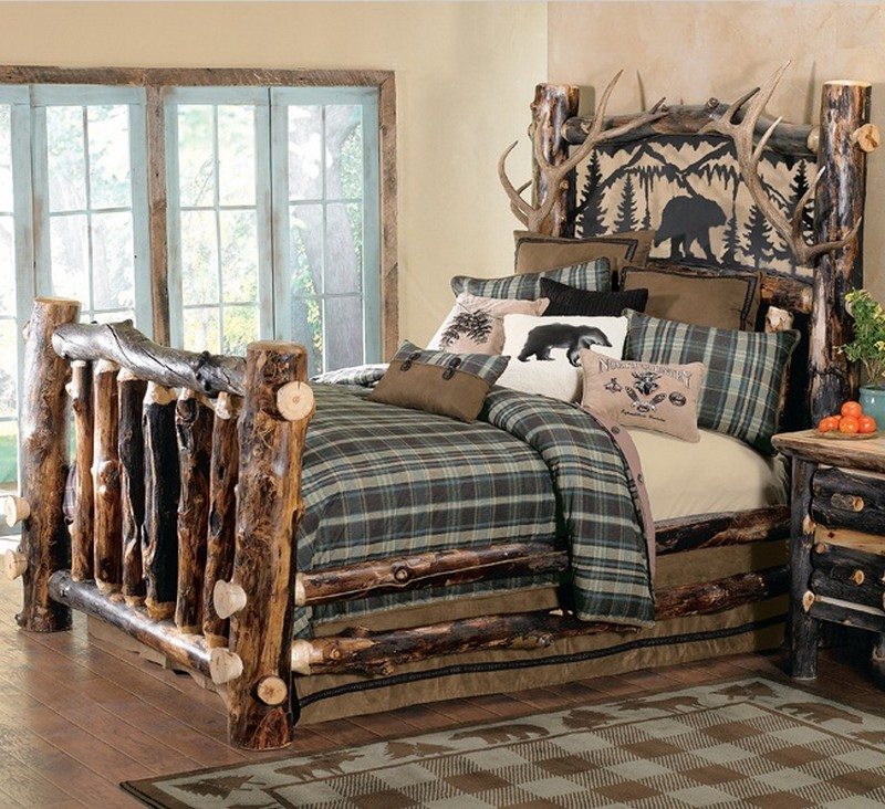 Warm and inviting rustic log beds – The Owner-Builder Network